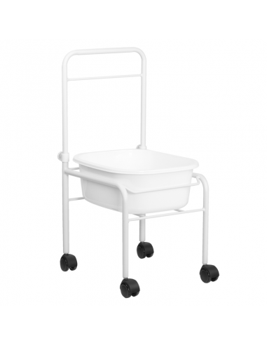 BRODZIK DO PEDICURE NA KÓŁKACH BIAŁY