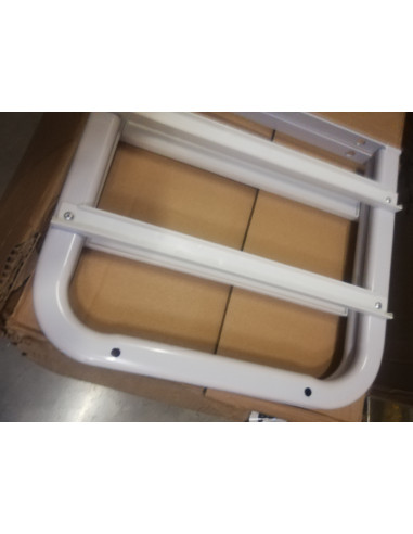 Fotel kosmetyczny A202 z kuwetami biały