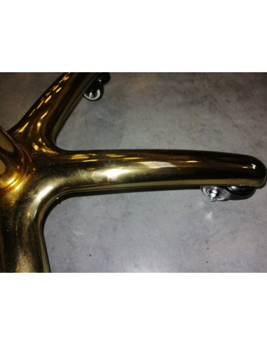 TABORET KOSMETYCZNY GOLD AM-961 CZARNY