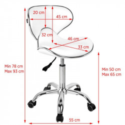 GABBIANO TABORET KOSMETYCZNY Q-4599 BIAŁY 2