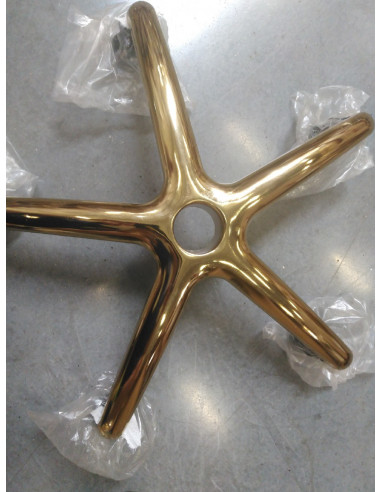 Taboret kosmetyczny Gold AM-961 biały