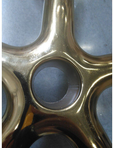 Taboret kosmetyczny Gold AM-961 biały