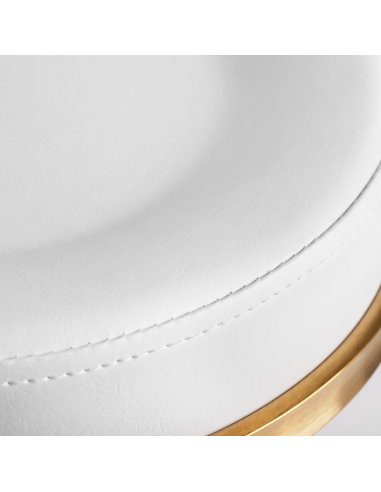 TABORET KOSMETYCZNY H5 ZŁOTO BIAŁY TABORET KOSMETYCZNY H5 ZŁOTO BIAŁY