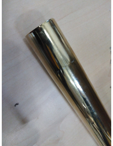 Taboret kosmetyczny H7 złoty biały