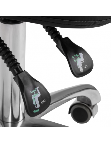 Taboret kosmetyczny 1004 Giovanni czarny