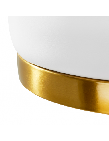 Taboret kosmetyczny Gold AM-830 Biały