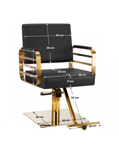 Gabbiano fotel fryzjerski Avila złoto...