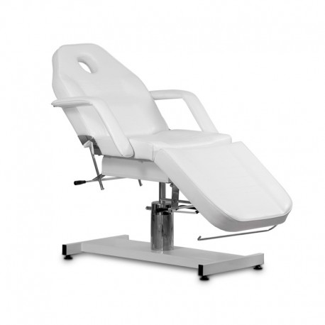 FOTEL KOSMETYCZNY HYDRAULICZNY OBROTOWY MODEL A 210 BIAŁY