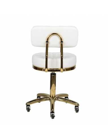 Taboret kosmetyczny Gold AM-961 biały Taboret kosmetyczny Gold AM-961 biały