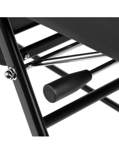 Fotel kosmetyczny 557A z kuwetami czarny