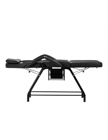 Fotel kosmetyczny 557A z kuwetami czarny