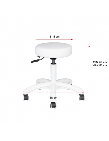 Taboret kosmetyczny AM-303 czarny