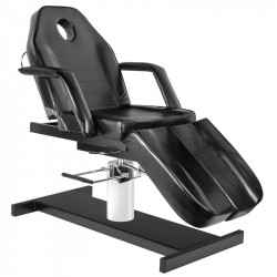 FOTEL KOSMETYCZNY DO PEDICURE HYDRAULICZNY MODEL A 210C PEDI CZARNY
