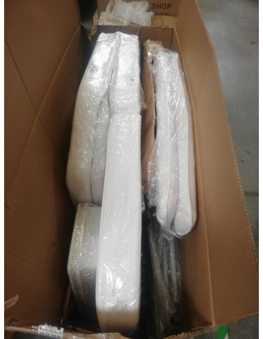 Fotel kosmetyczny A202 z kuwetami biały