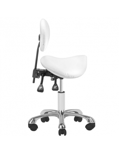 Taboret kosmetyczny 1025 biały Giovanni