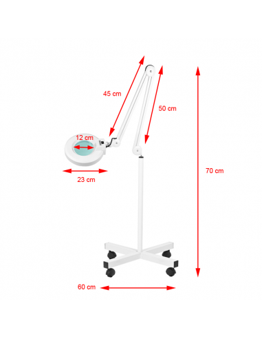 Lampa lupa led S4 + statyw led reg....