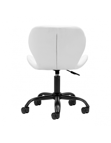 Taboret kosmetyczny QS-06B czarno biały