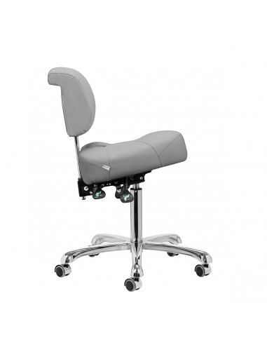 Taboret podologiczny 1005 Giovanni szary