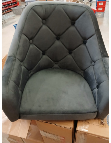 4Rico fotel obrotowy QS-BL14G aksamit...