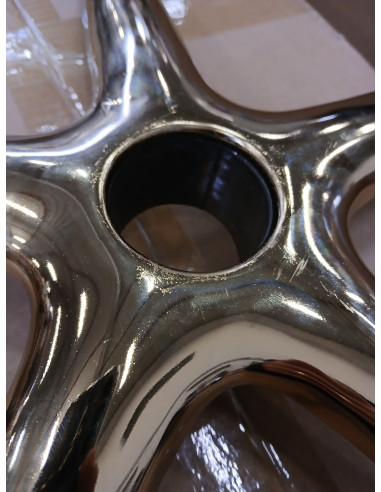 Taboret kosmetyczny Gold AM-961 biały