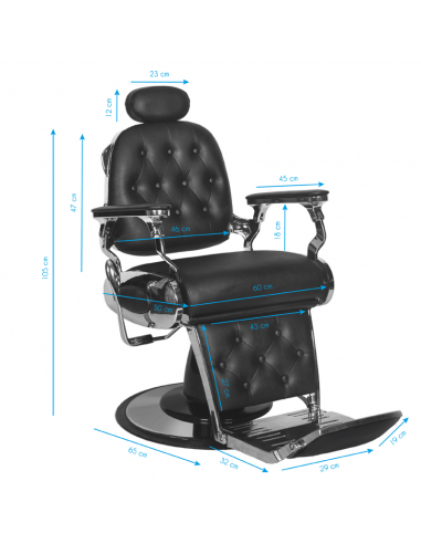 Gabbiano fotel barberski Francesco...