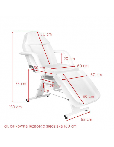 Fotel kosmetyczny Basic 202 z...