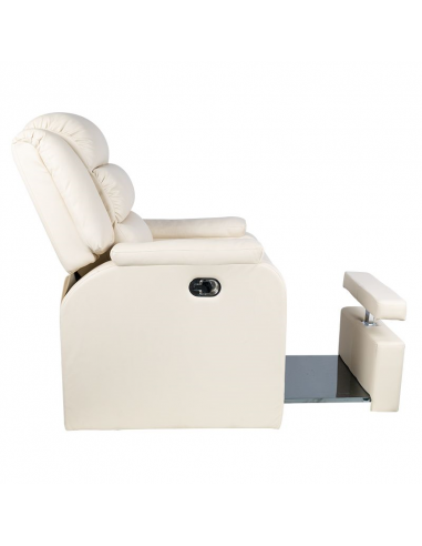 Fotel spa do pedicure Hilton kremowy Fotel spa do pedicure Hilton kremowy