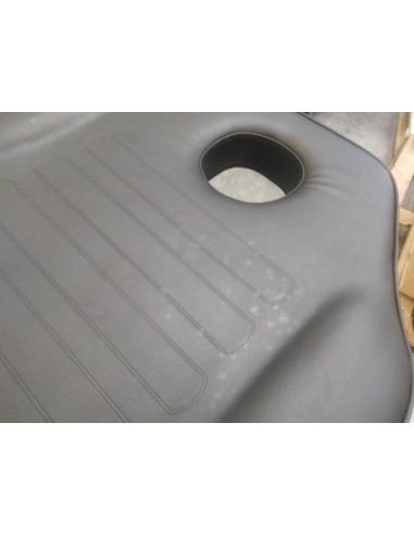 Fotel kosmetyczny 557A z kuwetami czarny