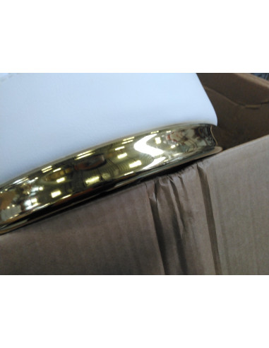 Taboret kosmetyczny Gold AM-961 biały