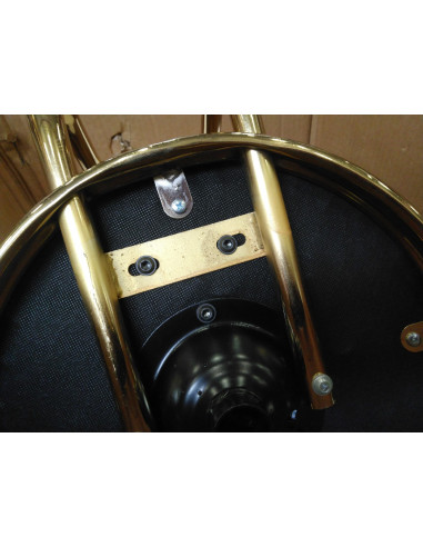 Taboret kosmetyczny Gold AM-961 biały