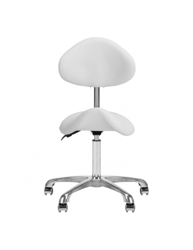 Taboret kosmetyczny 1004 Giovanni biały