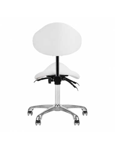 Taboret kosmetyczny 1004 Giovanni biały
