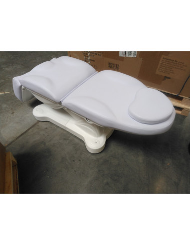 Fotel kosmetyczny elektr. 3 siln. biały