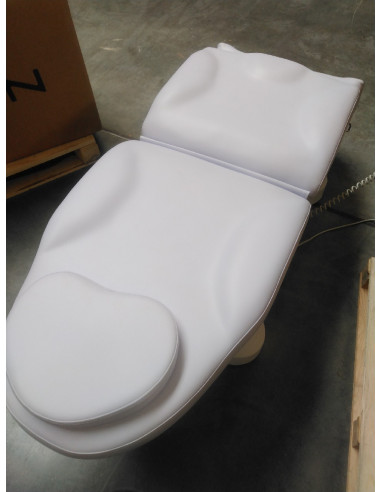 Fotel kosmetyczny elektr. 3 siln. biały