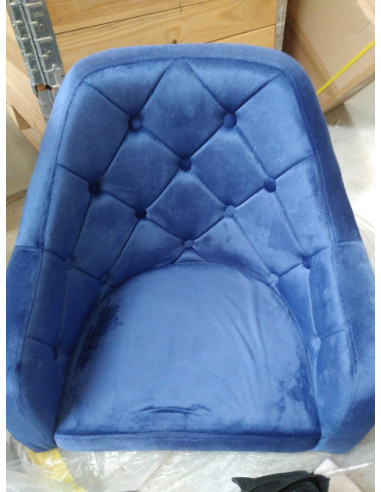 4Rico fotel obrotowy QS-BL14G aksamit...