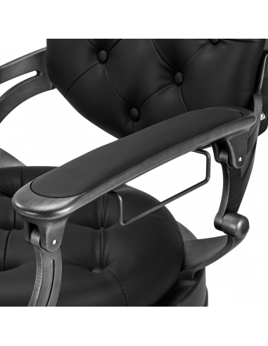 Gabbiano fotel barberski Niccolo czarny