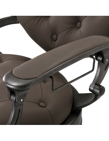 Gabbiano fotel barberski Niccolo brązowy