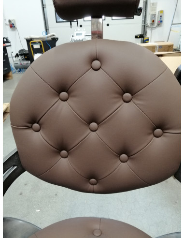 Gabbiano fotel barberski Niccolo brązowy