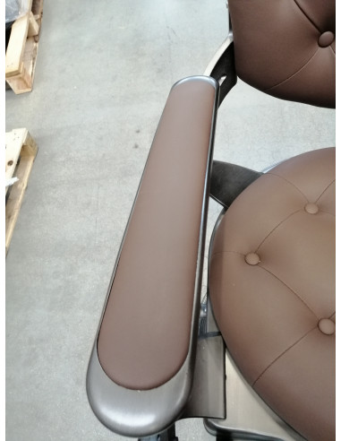 Gabbiano fotel barberski Niccolo brązowy