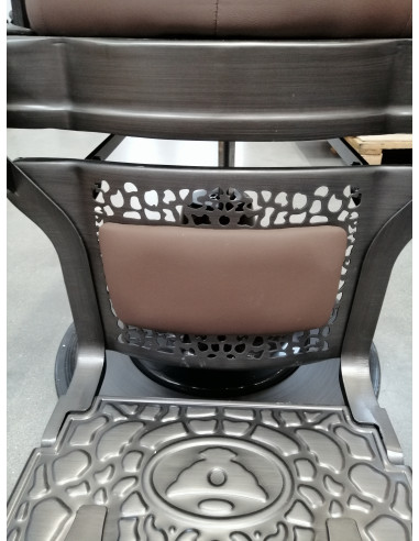 Gabbiano fotel barberski Niccolo brązowy