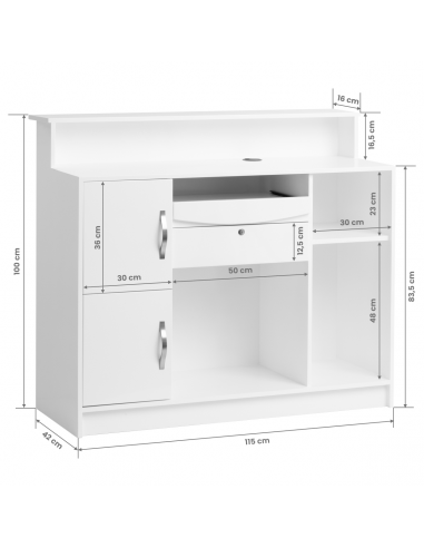 Gabbiano Recepcja G26B Biała