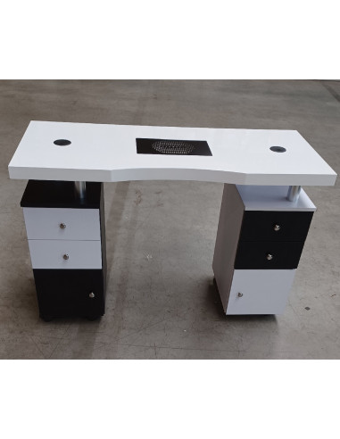 Biurko kosmetyczne 317 biało-czarne z...