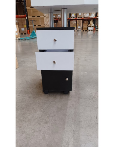 Biurko kosmetyczne 317 biało-czarne z...