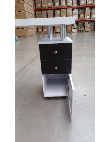 Biurko kosmetyczne 317 biało-czarne z...