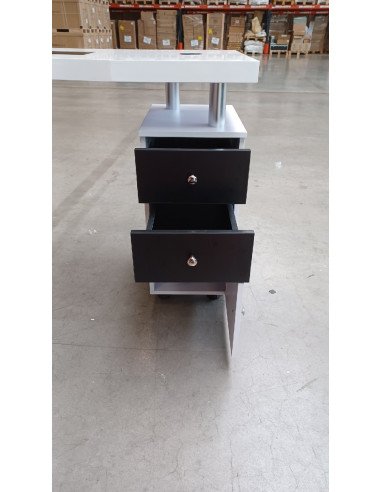 Biurko kosmetyczne 317 biało-czarne z...