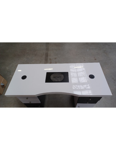 Biurko kosmetyczne 317 biało-czarne z...