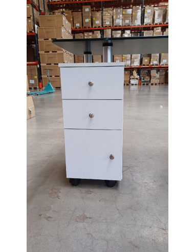 Biurko kosmetyczne 204 biało-czarne