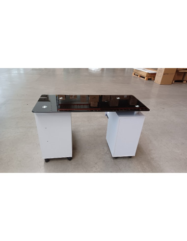 Biurko kosmetyczne 204 biało-czarne