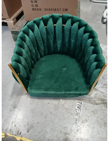 4Rico krzesło QS-GW06G aksamit zielone