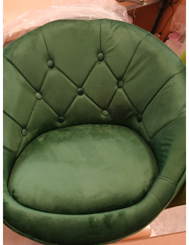 4Rico fotel obrotowy QS-BL12G aksamit...